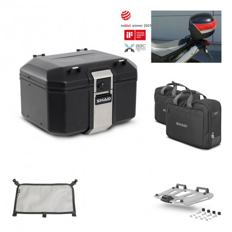 SHAD Baul trasero + parrilla soporte montaje accesorios TR48 TERRA BLACK EDITION KIT-451034