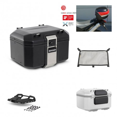 SHAD Baul trasero + parrilla soporte montaje accesorios TR48 TERRA BLACK EDITION KIT-451039