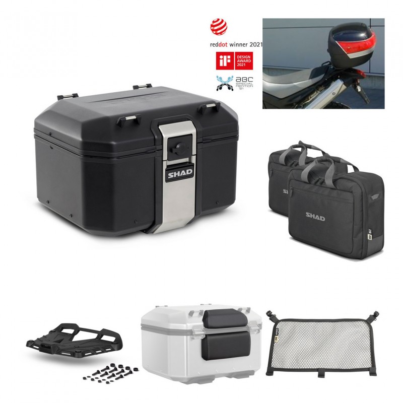 SHAD Baul trasero + parrilla soporte montaje accesorios TR48 TERRA BLACK EDITION KIT-451043