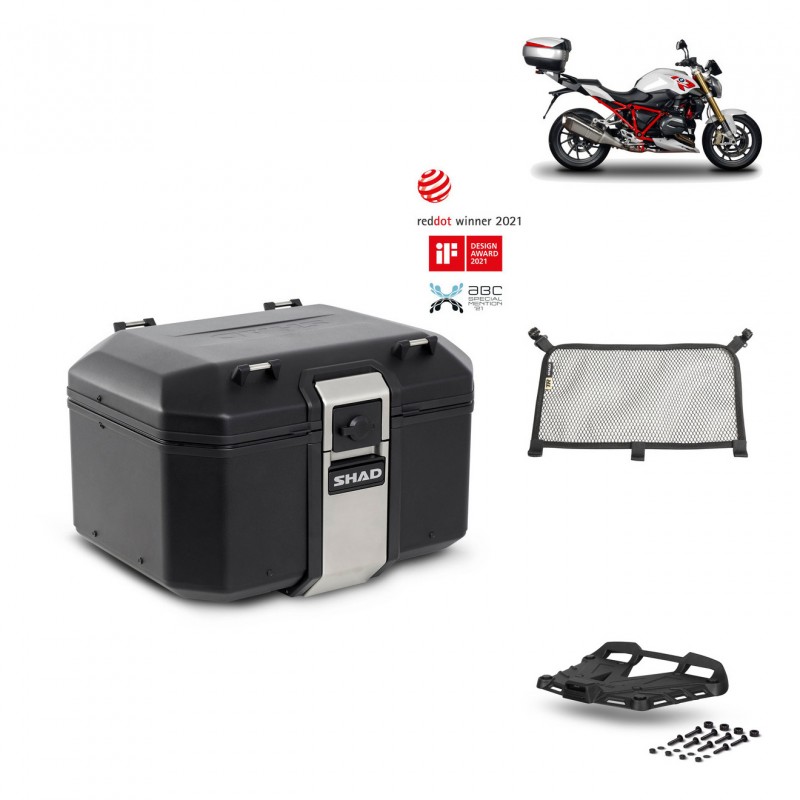 SHAD Rear trunk + grill mounting bracket accessories TR48 TERRA BLACK EDITION KIT-451084