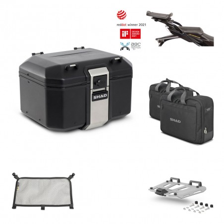 SHAD Baul trasero + parrilla soporte montaje accesorios TR48 TERRA BLACK EDITION KIT-451103