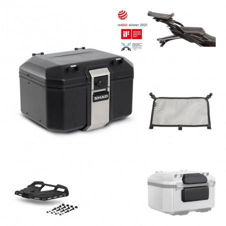 SHAD Baul trasero + parrilla soporte montaje accesorios TR48 TERRA BLACK EDITION KIT-451108
