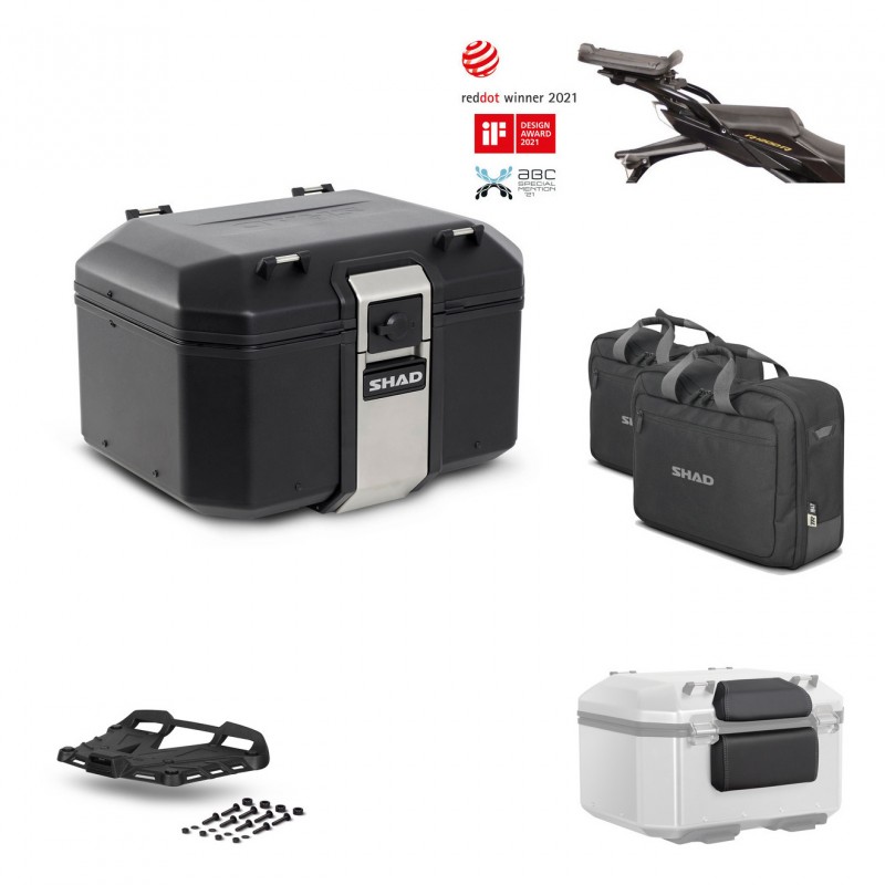 SHAD Rear trunk + grill mounting bracket accessories TR48 TERRA BLACK EDITION KIT-451110