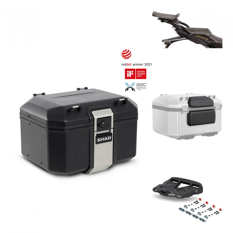 SHAD Rear trunk + grill mounting bracket accessories TR48 TERRA BLACK EDITION KIT-451113