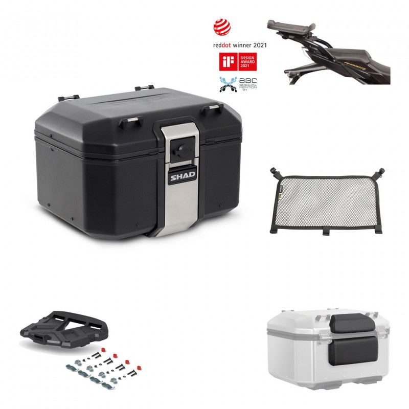 SHAD Rear trunk + grill mounting bracket accessories TR48 TERRA BLACK EDITION KIT-451115