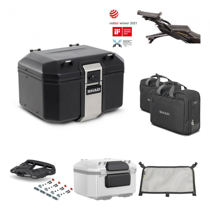 SHAD Baul trasero + parrilla soporte montaje accesorios TR48 TERRA BLACK EDITION KIT-451119