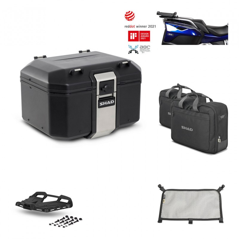 SHAD Rear trunk + grill mounting bracket accessories TR48 TERRA BLACK EDITION KIT-451134