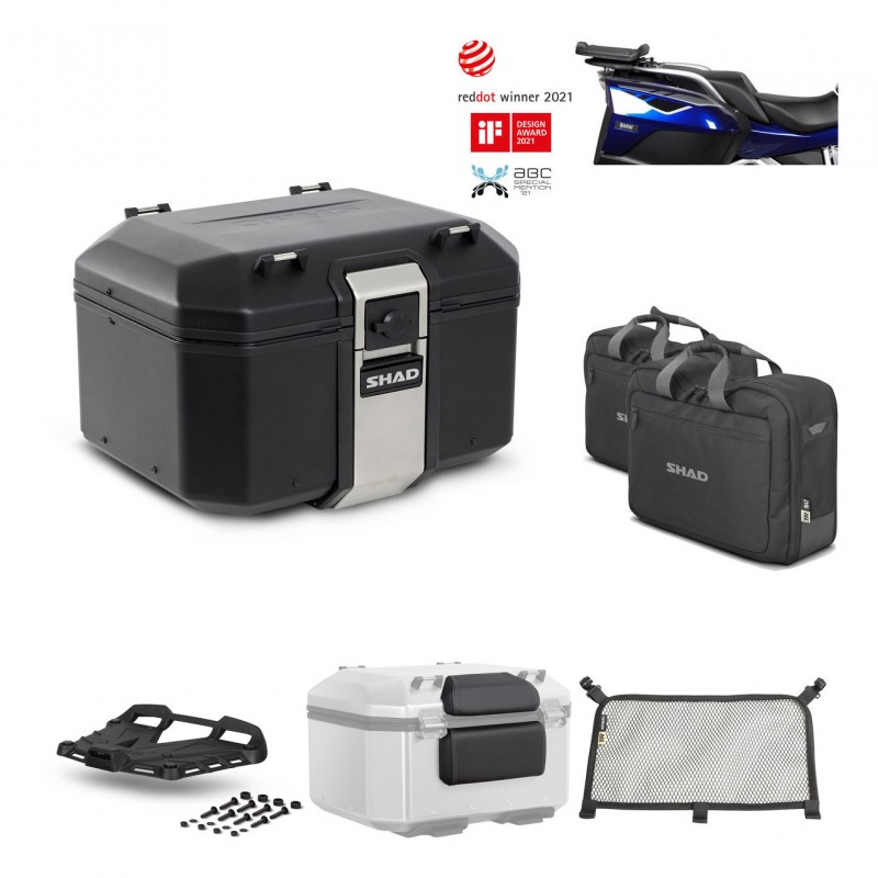 SHAD Rear trunk + grill mounting bracket accessories TR48 TERRA BLACK EDITION KIT-451135