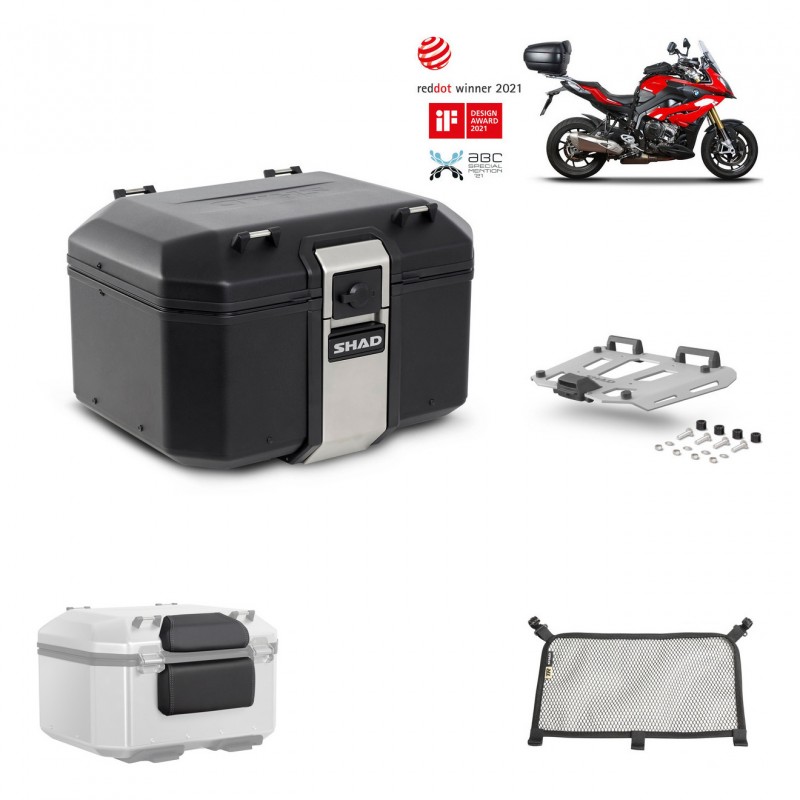 SHAD Baul trasero + parrilla soporte montaje accesorios TR48 TERRA BLACK EDITION KIT-451146