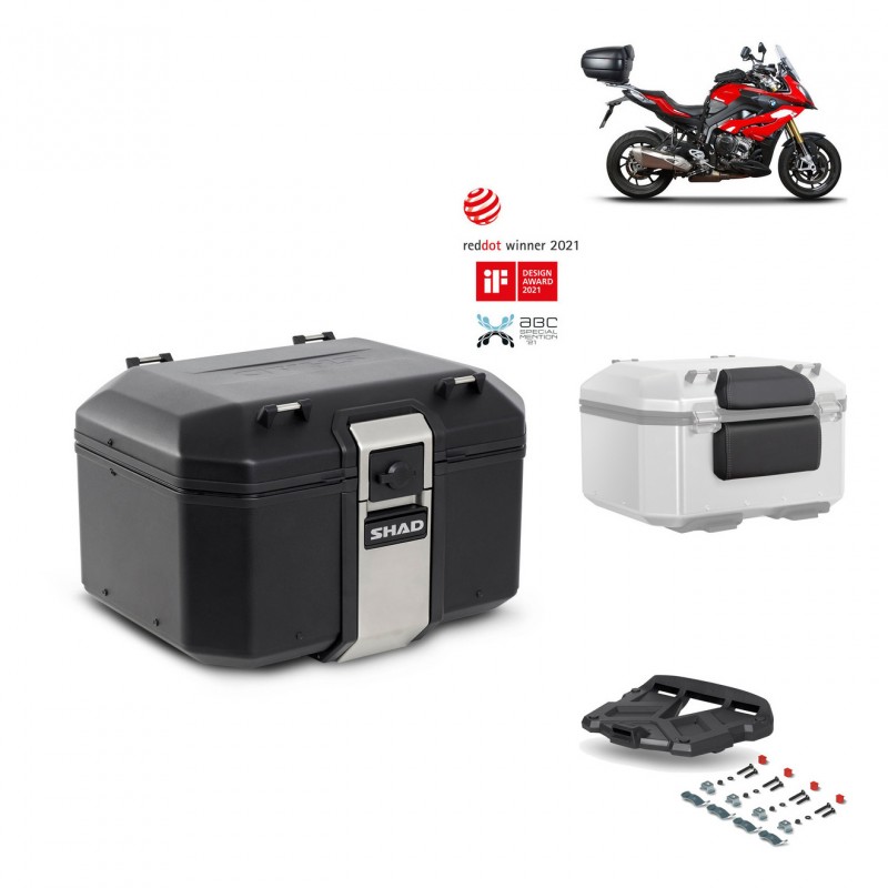 SHAD Baul trasero + parrilla soporte montaje accesorios TR48 TERRA BLACK EDITION KIT-451159