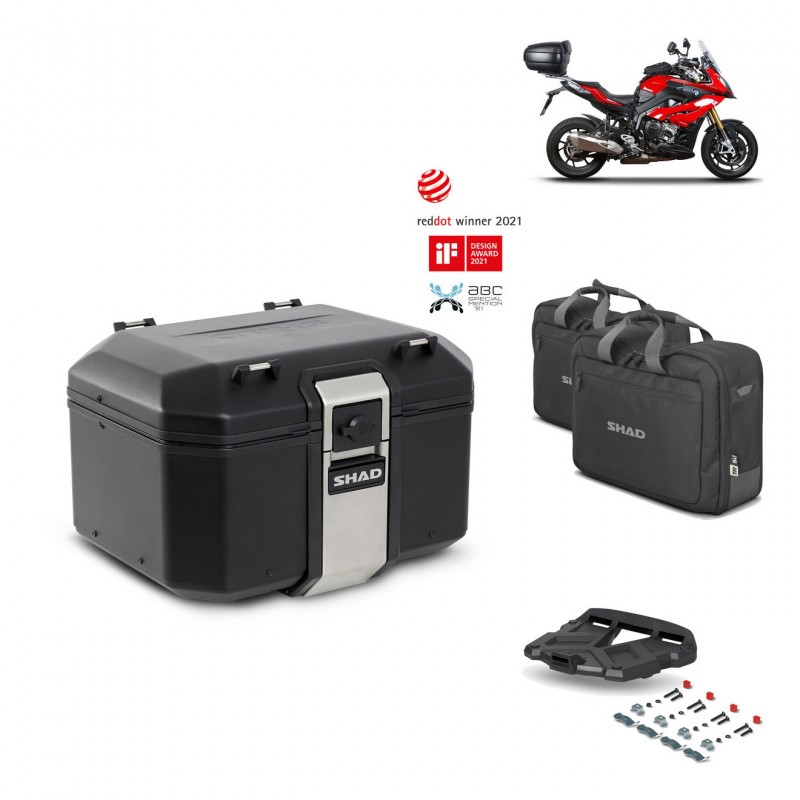 SHAD Baul trasero + parrilla soporte montaje accesorios TR48 TERRA BLACK EDITION KIT-451162