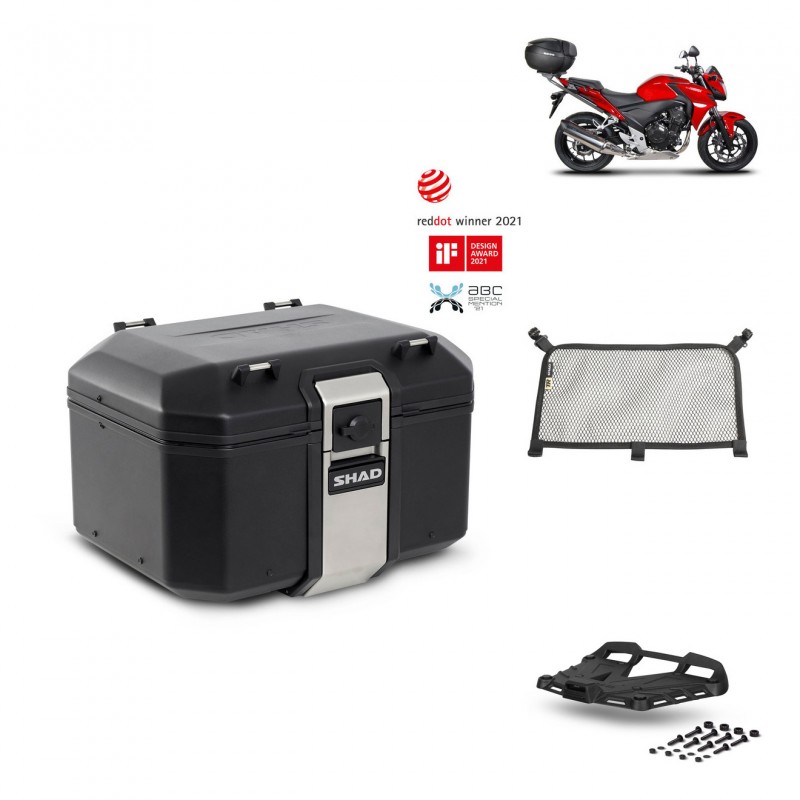 SHAD Rear trunk + grill mounting bracket accessories TR48 TERRA BLACK EDITION KIT-451176