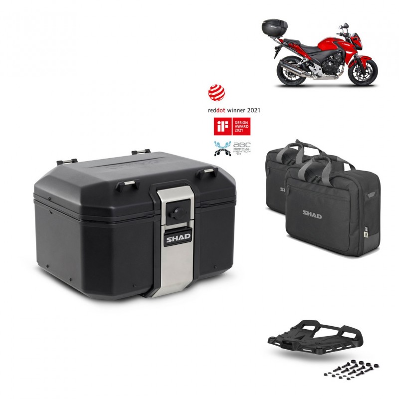 SHAD Baul trasero + parrilla soporte montaje accesorios TR48 TERRA BLACK EDITION KIT-451178