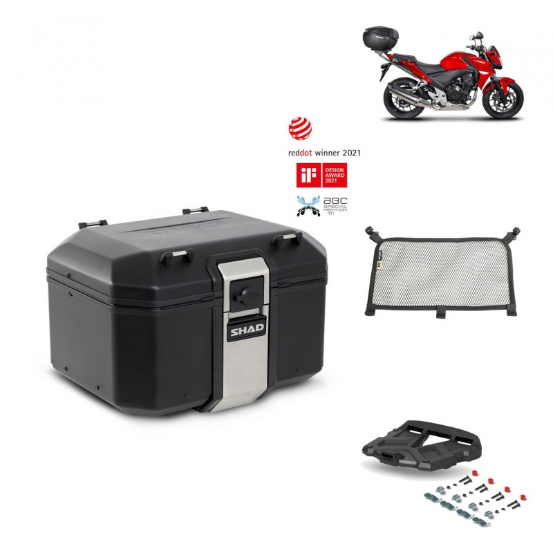 SHAD Baul trasero + parrilla soporte montaje accesorios TR48 TERRA BLACK EDITION KIT-451183