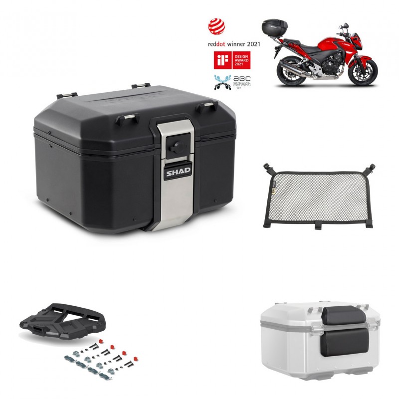 SHAD Rear trunk + grill mounting bracket accessories TR48 TERRA BLACK EDITION KIT-451184