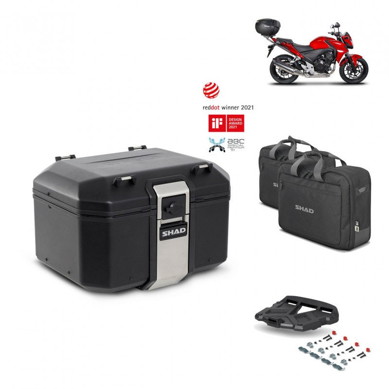 SHAD Rear trunk + grill mounting bracket accessories TR48 TERRA BLACK EDITION KIT-451185