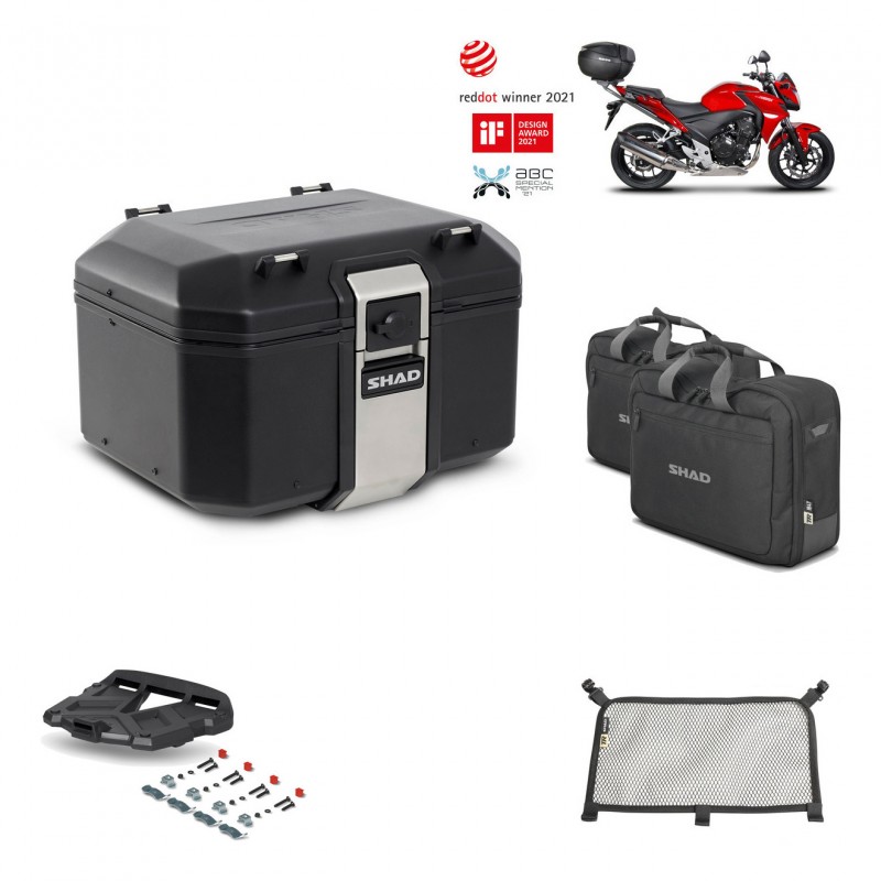 SHAD Baul trasero + parrilla soporte montaje accesorios TR48 TERRA BLACK EDITION KIT-451187