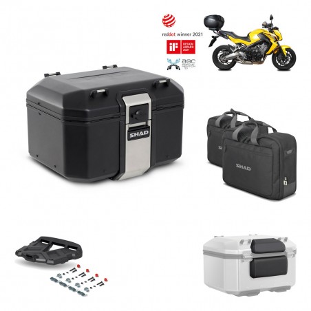 SHAD Baul trasero + parrilla soporte montaje accesorios TR48 TERRA BLACK EDITION KIT-451209