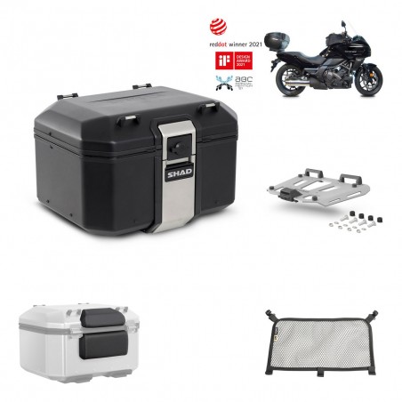SHAD Baul trasero + parrilla soporte montaje accesorios TR48 TERRA BLACK EDITION KIT-451215