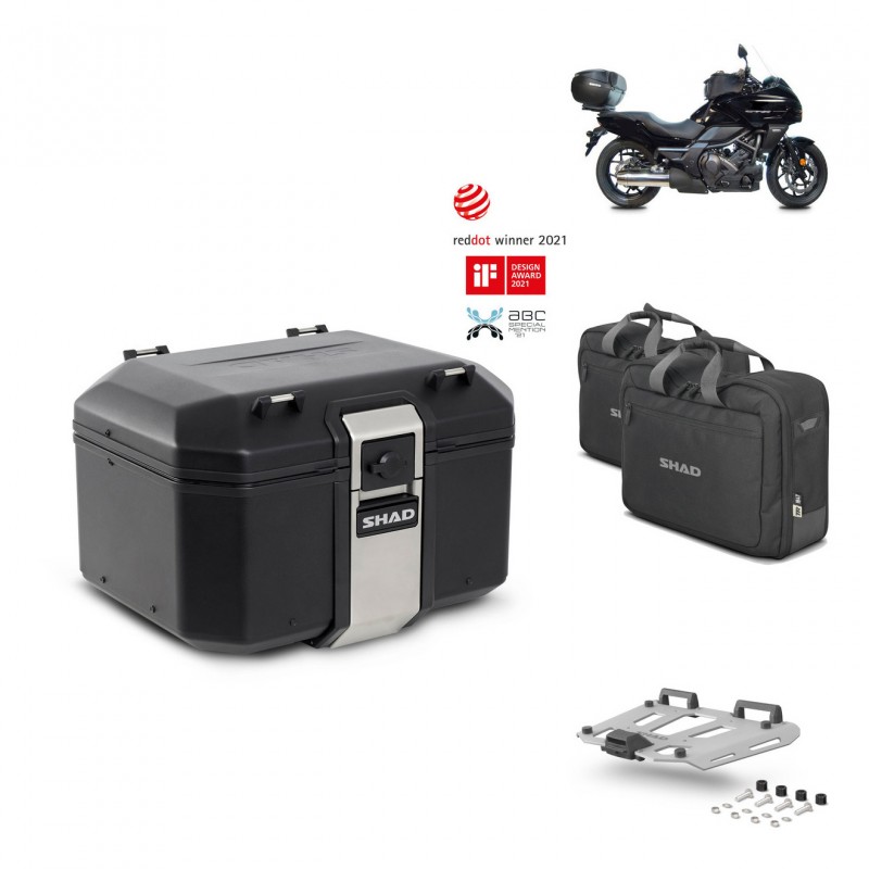 SHAD Rear trunk + grill mounting bracket accessories TR48 TERRA BLACK EDITION KIT-451216