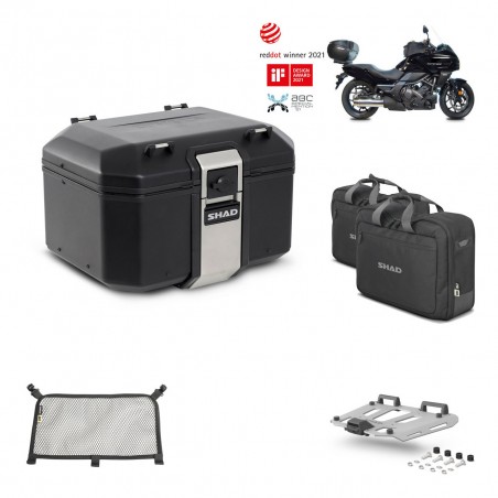 SHAD Baul trasero + parrilla soporte montaje accesorios TR48 TERRA BLACK EDITION KIT-451218