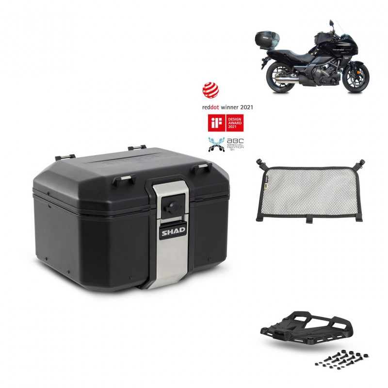 SHAD Rear trunk + grill mounting bracket accessories TR48 TERRA BLACK EDITION KIT-451222