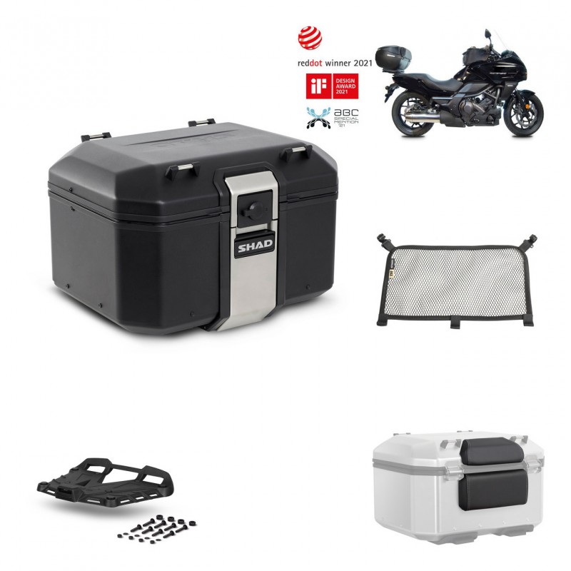 SHAD Rear trunk + grill mounting bracket accessories TR48 TERRA BLACK EDITION KIT-451223