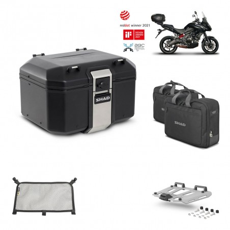 SHAD Baul trasero + parrilla soporte montaje accesorios TR48 TERRA BLACK EDITION KIT-451264