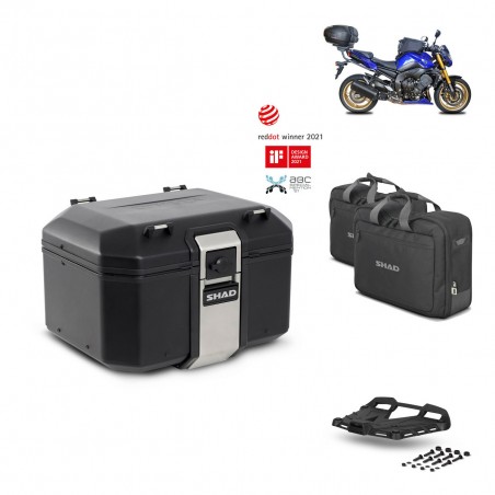 SHAD Baul trasero + parrilla soporte montaje accesorios TR48 TERRA BLACK EDITION KIT-451339