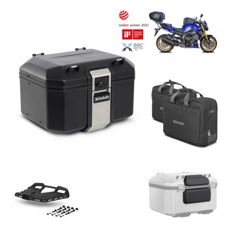SHAD Baul trasero + parrilla soporte montaje accesorios TR48 TERRA BLACK EDITION KIT-451340