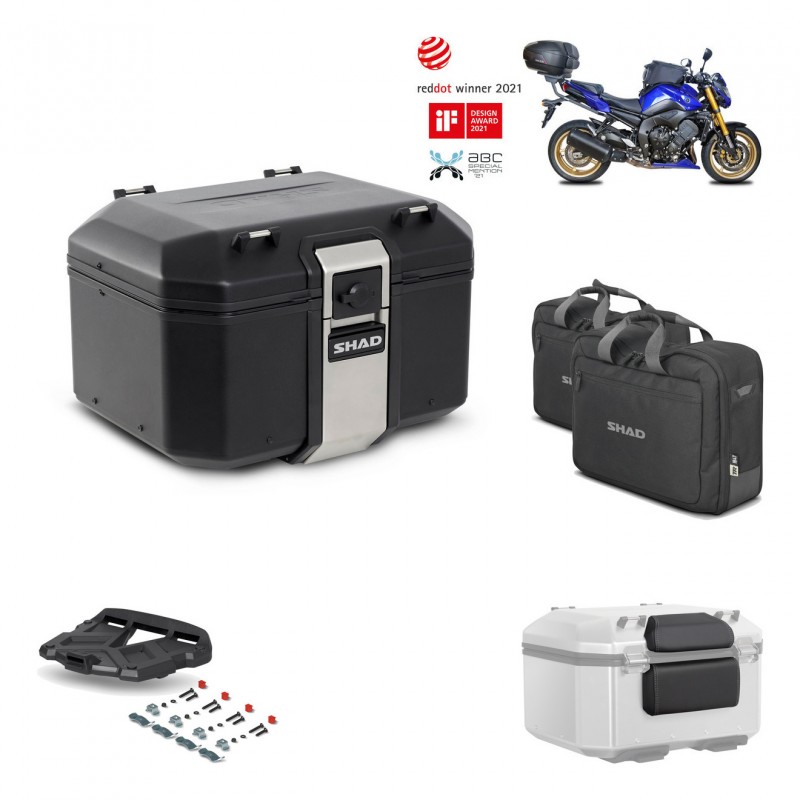 SHAD Baul trasero + parrilla soporte montaje accesorios TR48 TERRA BLACK EDITION KIT-451347