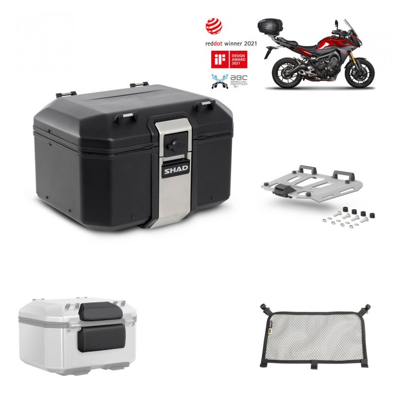 SHAD Baul trasero + parrilla soporte montaje accesorios TR48 TERRA BLACK EDITION KIT-451376
