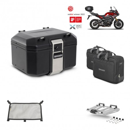 SHAD Baul trasero + parrilla soporte montaje accesorios TR48 TERRA BLACK EDITION KIT-451379