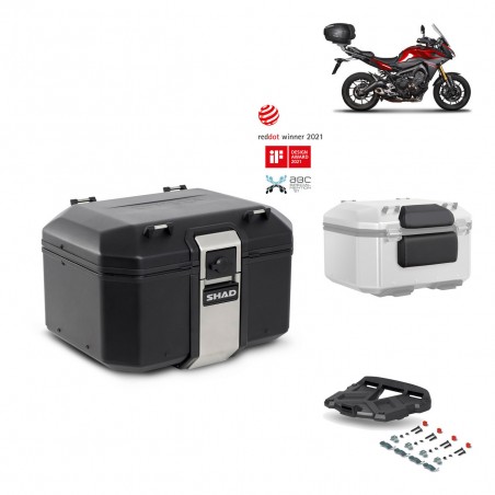 SHAD Baul trasero + parrilla soporte montaje accesorios TR48 TERRA BLACK EDITION KIT-451389