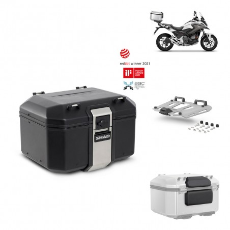 SHAD Baul trasero + parrilla soporte montaje accesorios TR48 TERRA BLACK EDITION KIT-451420