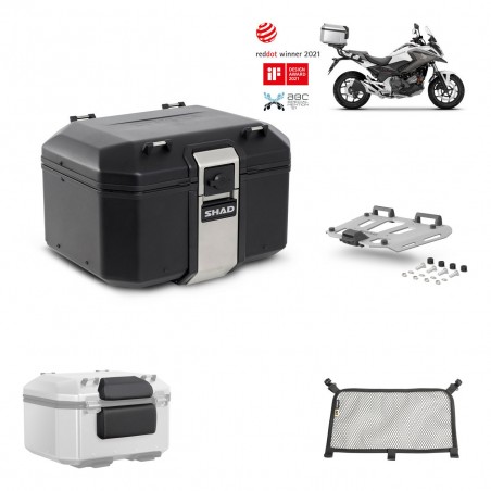 SHAD Baul trasero + parrilla soporte montaje accesorios TR48 TERRA BLACK EDITION KIT-451422