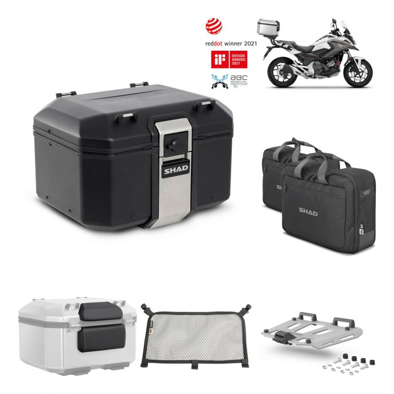 SHAD Rear trunk + grill mounting bracket accessories TR48 TERRA BLACK EDITION KIT-451426