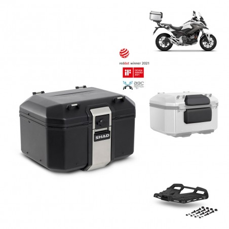 SHAD Baul trasero + parrilla soporte montaje accesorios TR48 TERRA BLACK EDITION KIT-451428