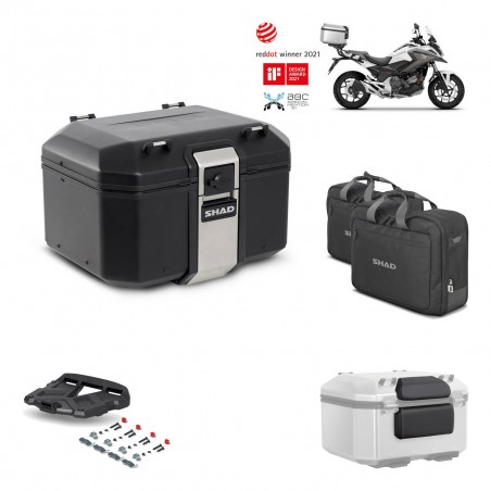 SHAD Baul trasero + parrilla soporte montaje accesorios TR48 TERRA BLACK EDITION KIT-451439