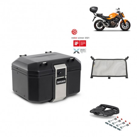 SHAD Baul trasero + parrilla soporte montaje accesorios TR48 TERRA BLACK EDITION KIT-451459