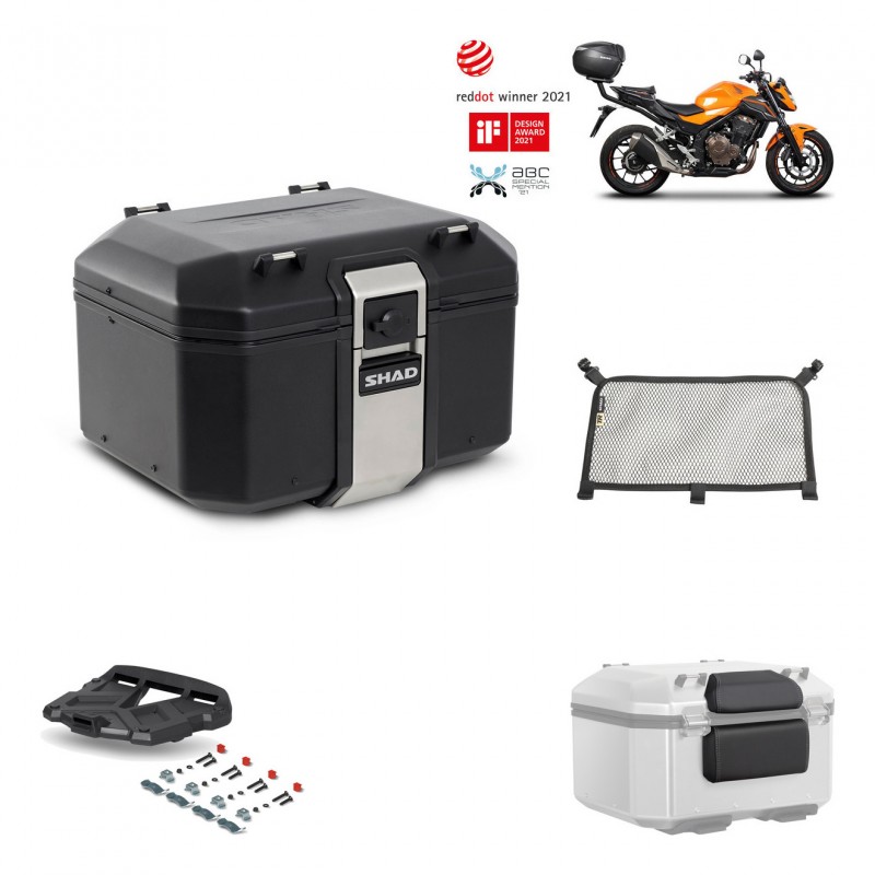 SHAD Rear trunk + grill mounting bracket accessories TR48 TERRA BLACK EDITION KIT-451460
