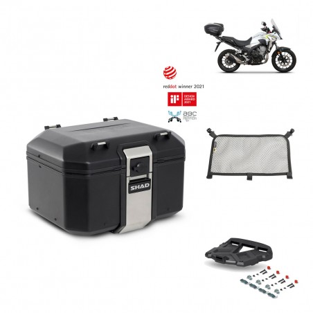 SHAD Baul trasero + parrilla soporte montaje accesorios TR48 TERRA BLACK EDITION KIT-451482