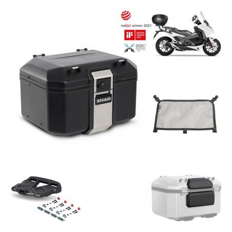 SHAD Baul trasero + parrilla soporte montaje accesorios TR48 TERRA BLACK EDITION KIT-451506