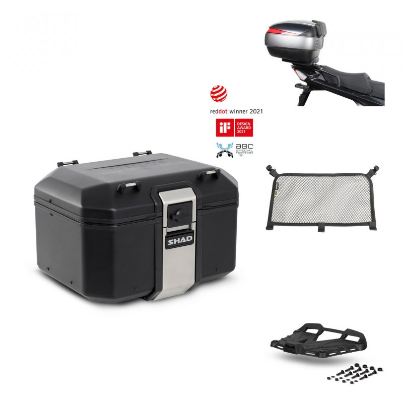 SHAD Rear trunk + grill mounting bracket accessories TR48 TERRA BLACK EDITION KIT-451567
