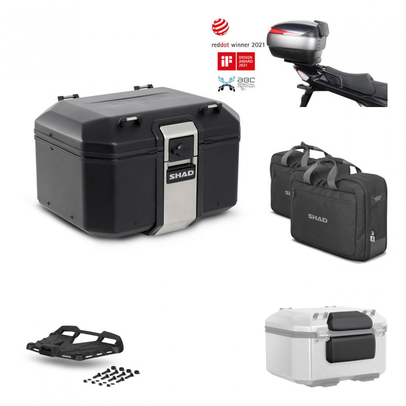 SHAD Rear trunk + grill mounting bracket accessories TR48 TERRA BLACK EDITION KIT-451570