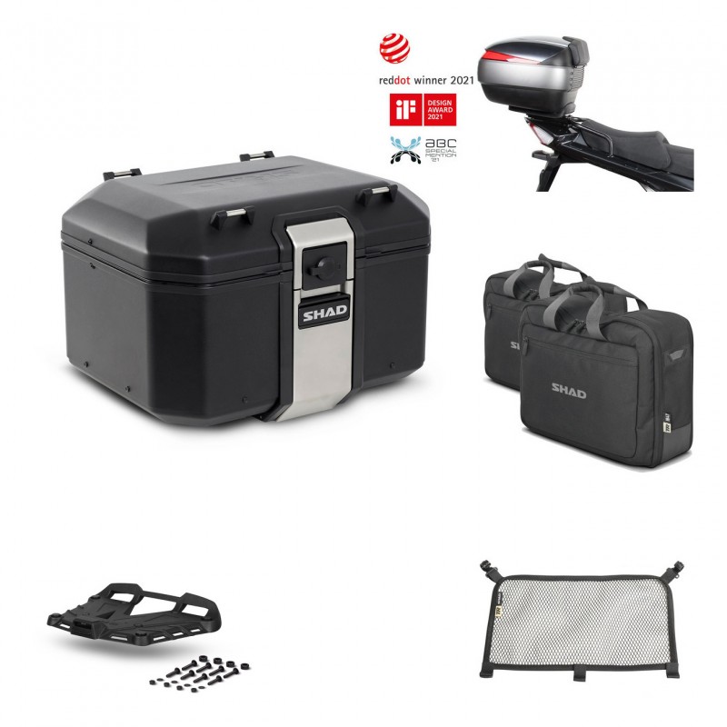 SHAD Rear trunk + grill mounting bracket accessories TR48 TERRA BLACK EDITION KIT-451571