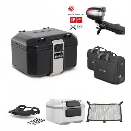 SHAD Baul trasero + parrilla soporte montaje accesorios TR48 TERRA BLACK EDITION KIT-451572