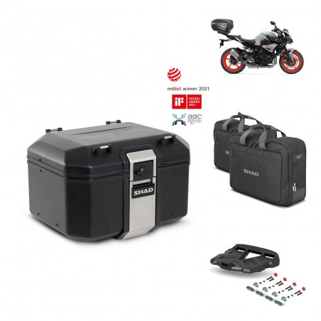 SHAD Baul trasero + parrilla soporte montaje accesorios TR48 TERRA BLACK EDITION KIT-451599