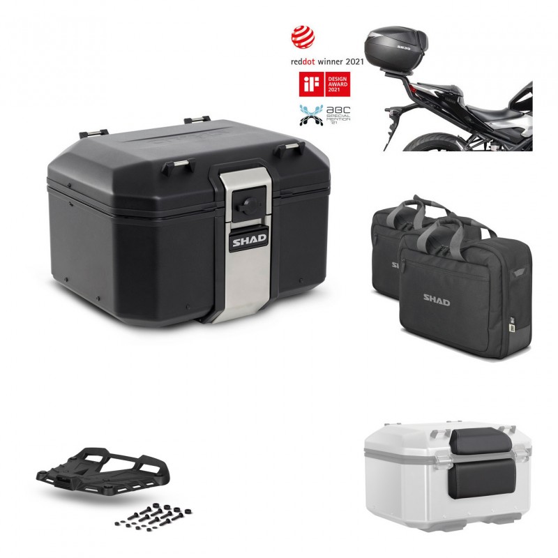 SHAD Rear trunk + grill mounting bracket accessories TR48 TERRA BLACK EDITION KIT-451616