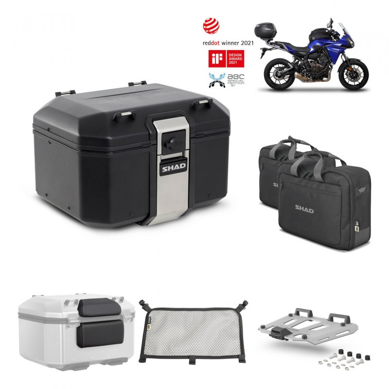 SHAD Baul trasero + parrilla soporte montaje accesorios TR48 TERRA BLACK EDITION KIT-451633
